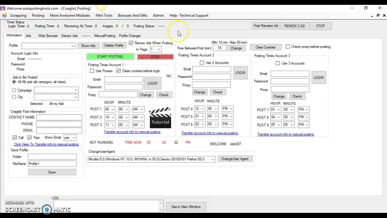 cragislist proxies posting tool