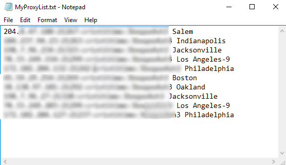 MyProxies List Text File